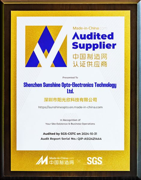 TRUNG QUỐC Sunshine Opto-electronics Enterprise Co.,ltd hồ sơ công ty