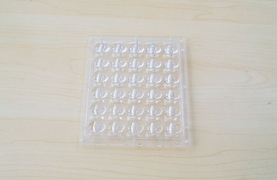 Rectangle Waterproof LED Street Light Lens / 30W PC Optical Led Lens Array