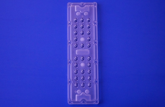 SMD 3535 Led Street Light Lens , 28 In 1 80x150 Degree Led Optical Lens