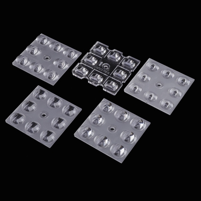 50x50mm Led Lens 4/6/8/12/16/24 Points Plastic pmma Led Optical Lenses For Street Light/flood Light