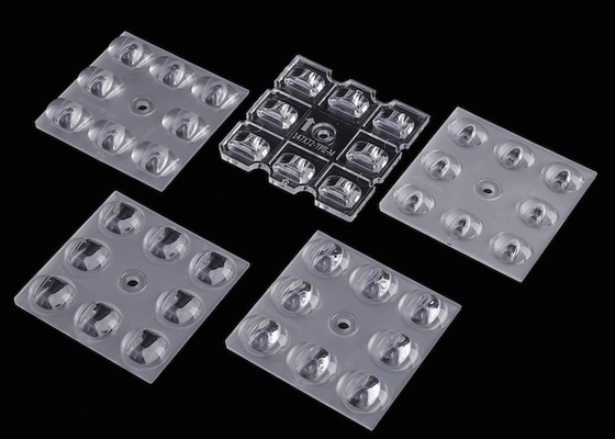 Popular 50x50mm LED ARRAY LENS 3030 SMD 5050 SMD 4/6/8/12/16/24 LED PC LENSES