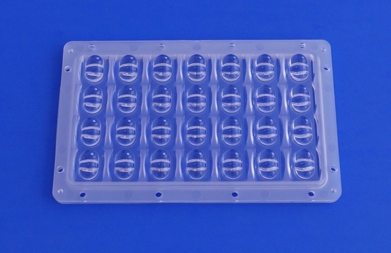 PC led optics lenses For Led Street Lighting with PCB Module