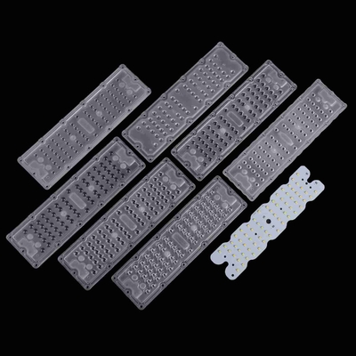 64 In 1 Led Tunnel Light SMD 3030 Led Lens With PCB Module / Led Optics Lenses