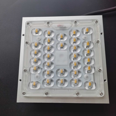 50W SMD 5050 LED Street Light Components , LED Lens 236x70mm 130x130mm