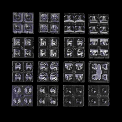 2x2 Led Module 50x50mm 4 in 1 LED Optical Lens For Road Lamp