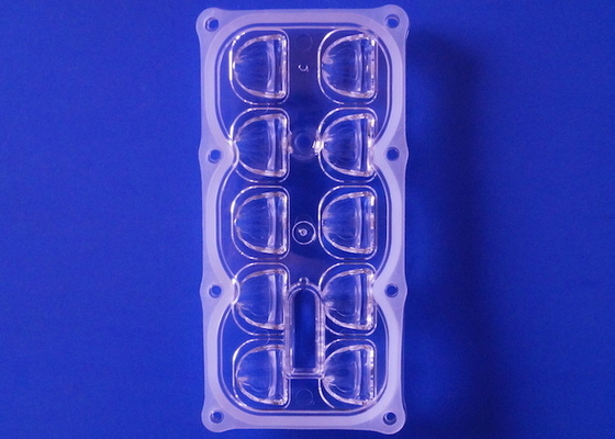 126MM 10 LED Street Light Optical Lens 135x55 Degree TYPEII-M 10/ 20 Watt