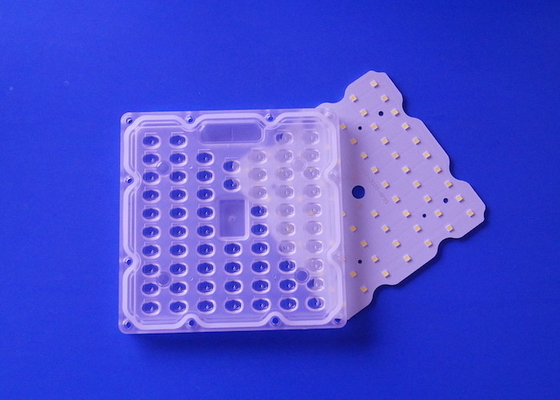 64LEDs 50W PC Array Lens Module 80x150 Degree 130-140LM/W