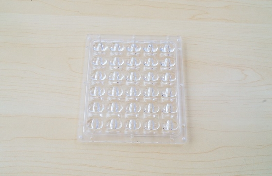 Rectangle Waterproof LED Street Light Lens / 30W PC Optical Led Lens Array