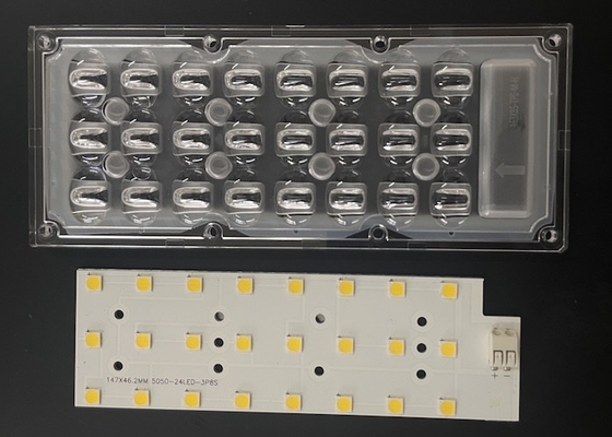 3x8 24 LED 5050SMD MODULE 163X85 ĐỘ Ống kính đèn đường cho đèn 40w 50w