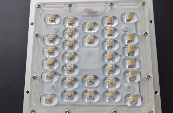 50W SMD 5050 Led Street Light Components, Led Lens 236x70mm 130x130mm