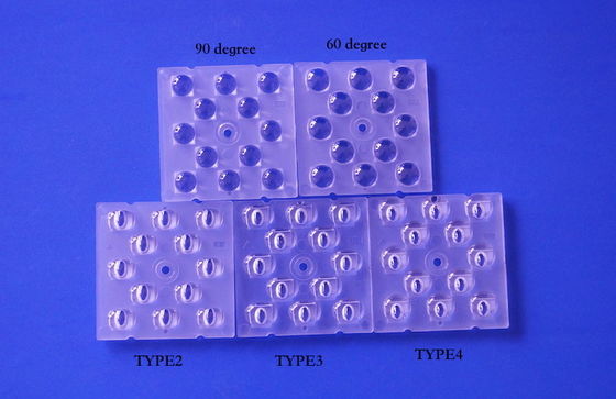 12 IN 1 50X50X5.57mm Cấp độ quang học PC 3030 Đèn LED cho đèn đường SMD