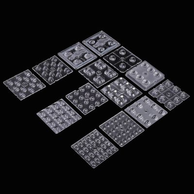 Ống kính quang học LED PMMA 50x50mm với nhiều góc nhìn cho đèn đường và đèn pha