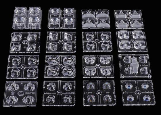 Ống kính mảng LED 50x50mm Vật liệu PC cấp quang học cho LED SMD 3030 & LED SMD 5050