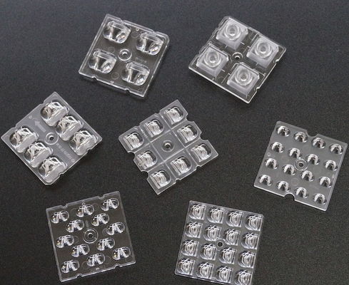 50X50MM 2x2 LED Array PC Lens 4 / 6 / 8 / 12 / 16 / 24 LED For 3030/3535/5050 SMD LED
