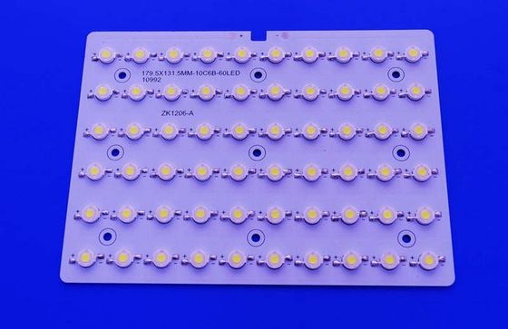 Bảng mạch PCB LED SMD 60W với Chip Bridgelux và Mạch 10 Series 6 Parallel cho Mô-đun Đèn đường