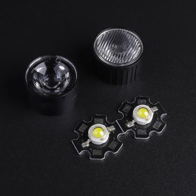 Custom Clear PMMA Led Lens , Acrylic Led lens 1W 3W for Led Torch Cover