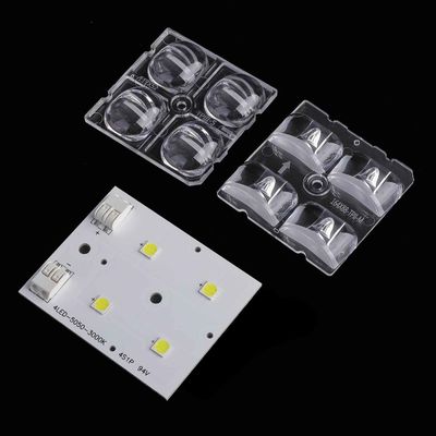 50 × 50mm 30 ° Kính LED PC quang học cho SMD 5050 High Bay Light Hiệu suất cao Kính chùm hẹp cho ánh sáng công nghiệp và kho