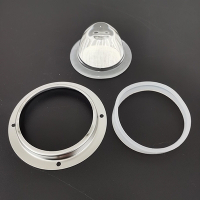 100w Led Lens Máy khuếch tán Led Ống kính kim loại Chủ sở hữu Silicon Gasket