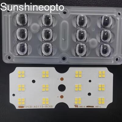 3030 SMD LED PCB Board cho 30 đến 45W Street Light Module với thiết kế ống kính tùy chỉnh