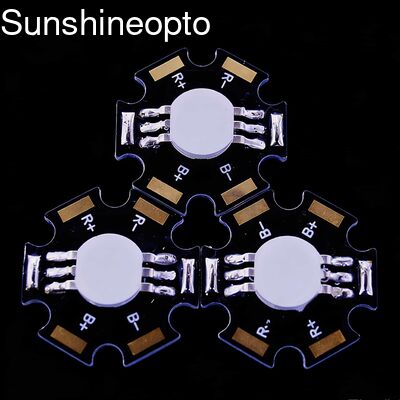 Đi-ốt phát sáng LED công suất cao 3W RGB với góc chùm 120 độ và thiết kế hình sao