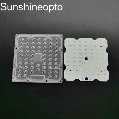 Bảng mạch PCB mô-đun LED 130x130mm với ống kính PC quang và đèn LED SMD3030