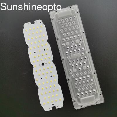 Mô-đun đèn LED 160lm/w SMD 3030 Bộ trang bị thêm đèn đường LED 50W với ống kính PC quang học