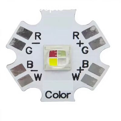 Chip LED công suất cao 10W RGBW để chiếu sáng sân khấu Nhà sản xuất bộ phát LED RGBW chùm sáng rộng 120°