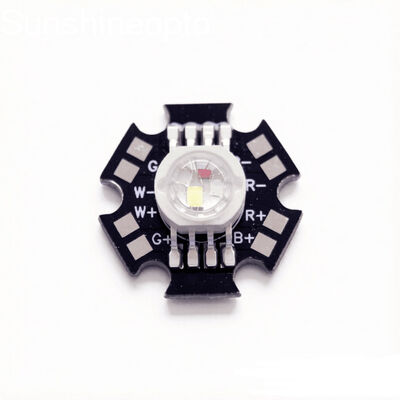 Mô-đun LED RGBW 12W với chip LED 4 điểm Đèn LED công suất cao trên PCB sao đen để chiếu sáng sân khấu