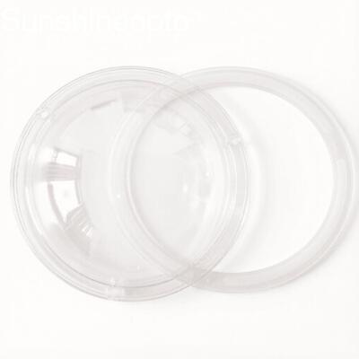 Vỏ ống kính LED 168mm có miếng đệm PC quang học 120° Độ truyền ánh sáng 91% cho đèn LED công nghiệp High Bay