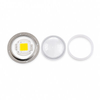 Ống kính thủy tinh LED góc chùm 120 độ có đường kính 78mm với độ truyền qua 93% cho ánh sáng bay cao